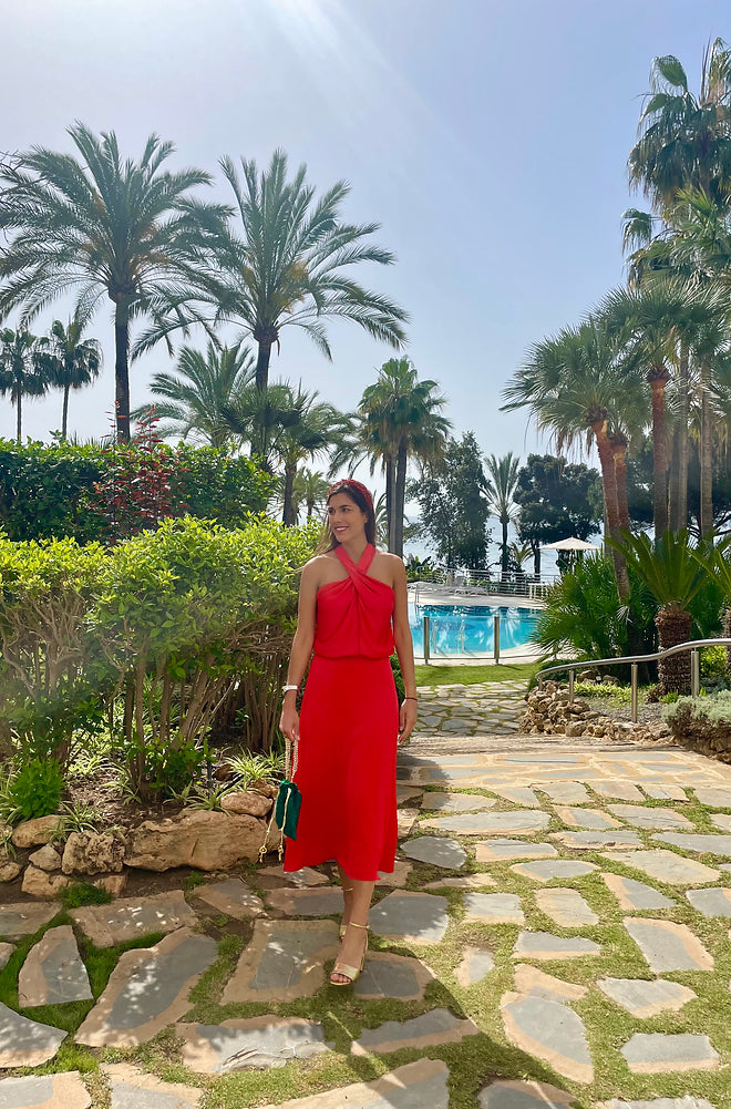 Vestido Azalea coral
