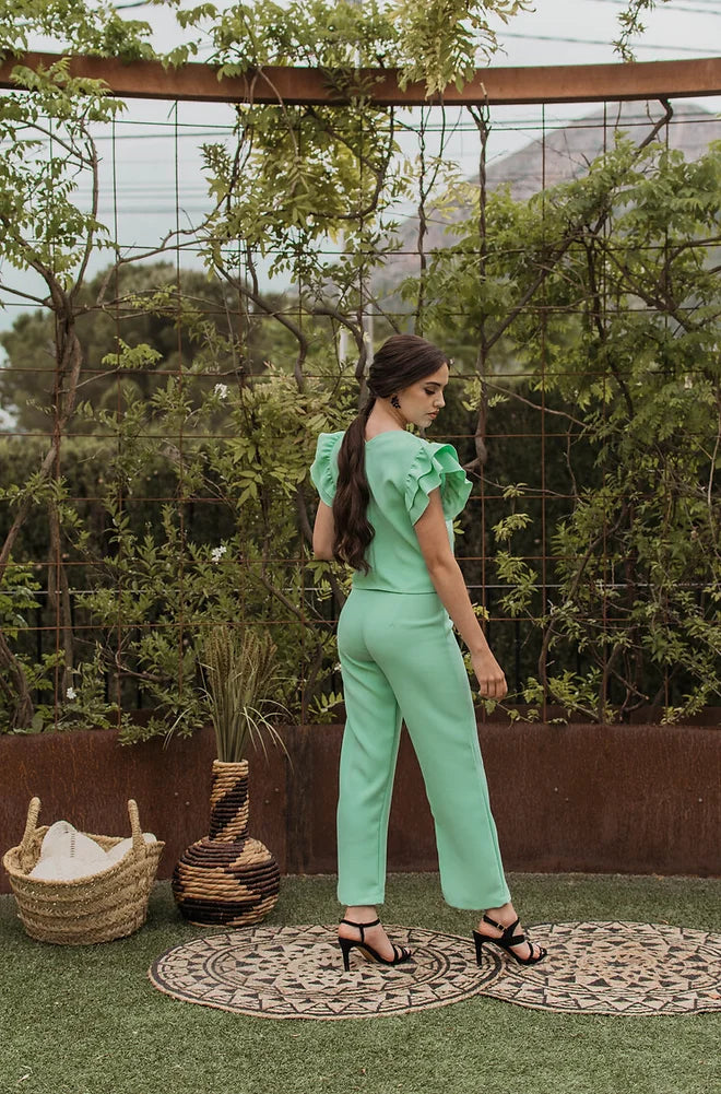Pantalón Brisa Verde Agua
