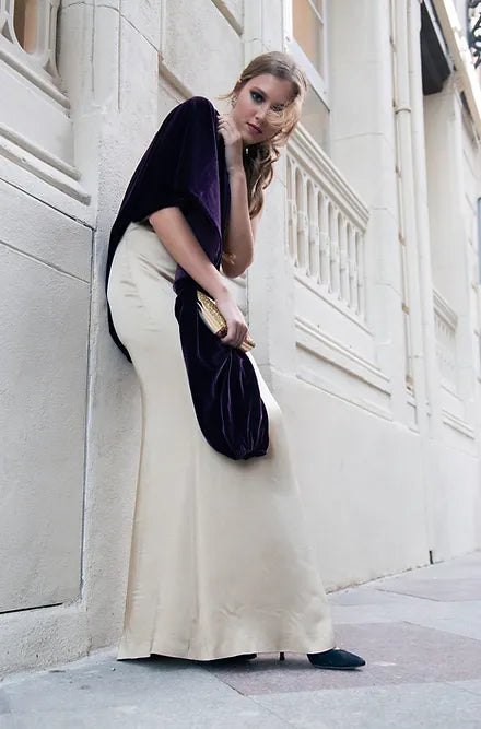 Estola/capa glam morada I