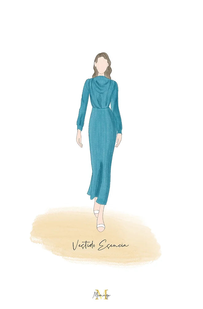 Vestido Esencia Petróleo