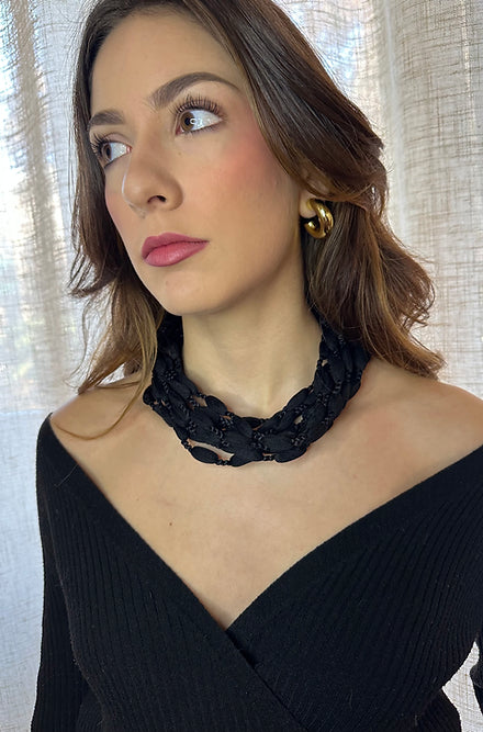 Trina Black Necklace
