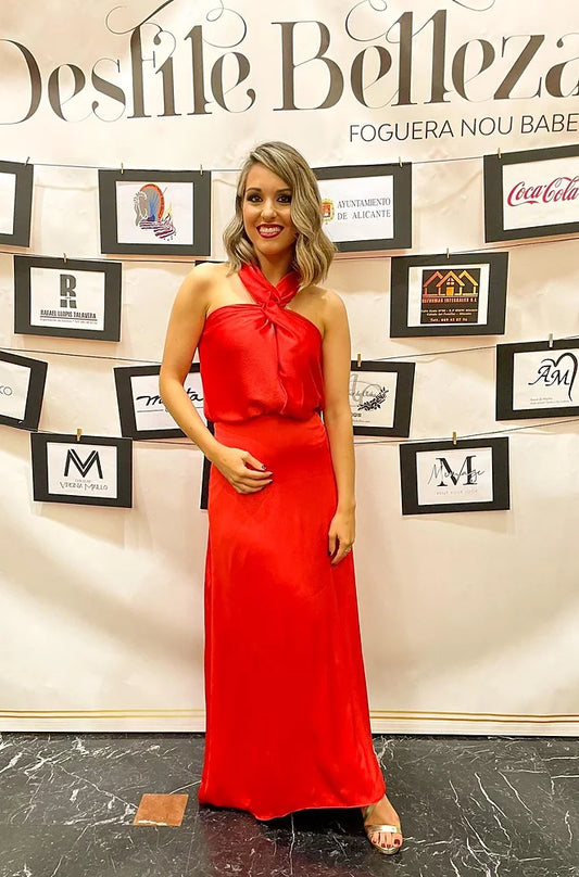 Vestido Azalea coral