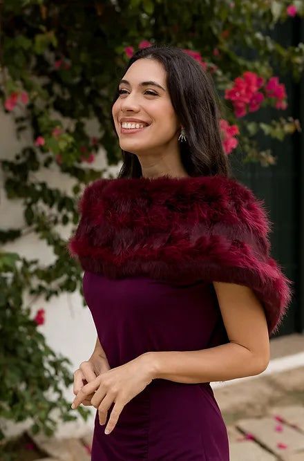Glam eggplant stole