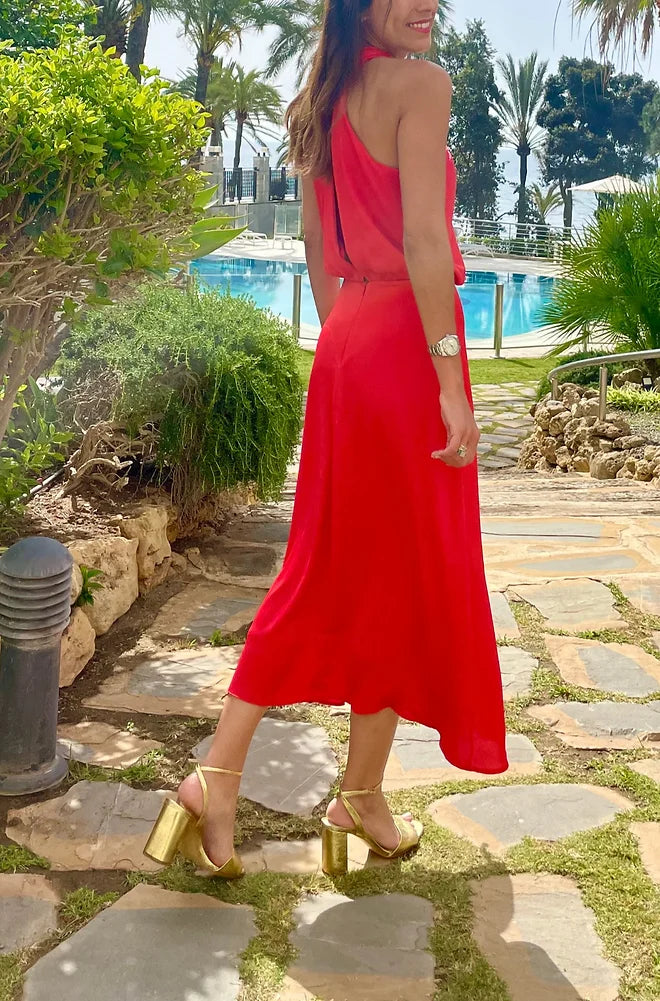 Vestido Azalea coral