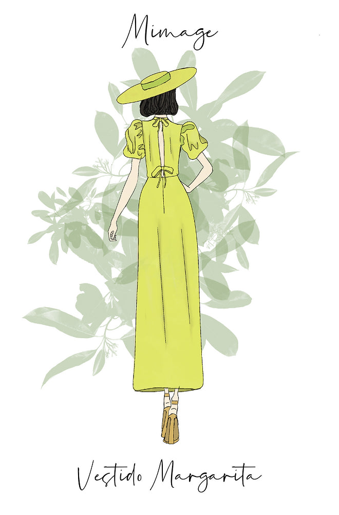 Vestido Margarita lima