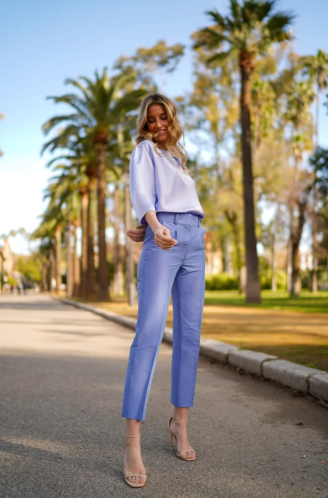 Blusa Nayari Azul-lavanda