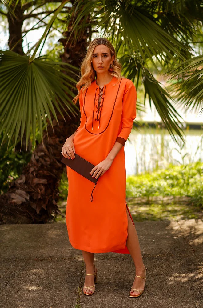 Kaftán Calatea naranja