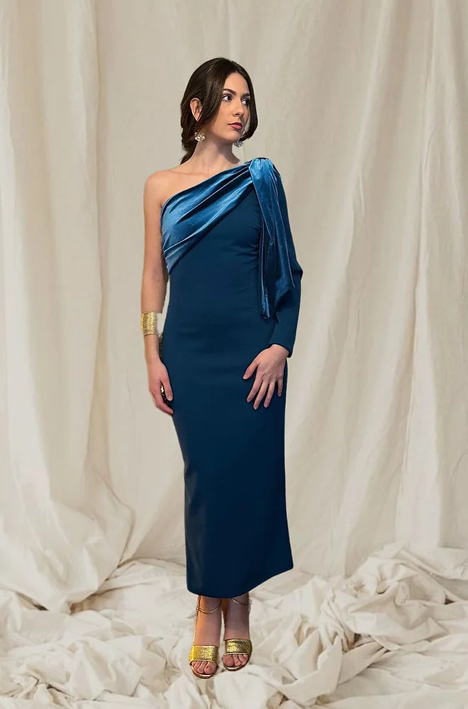 Vestido Euforia petróleo