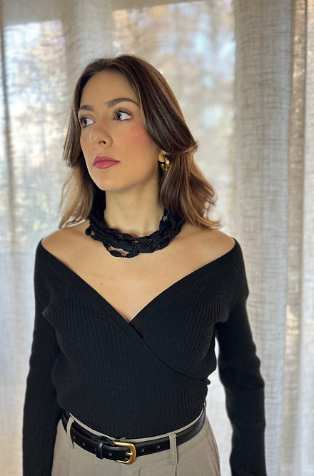 Trina Black Necklace