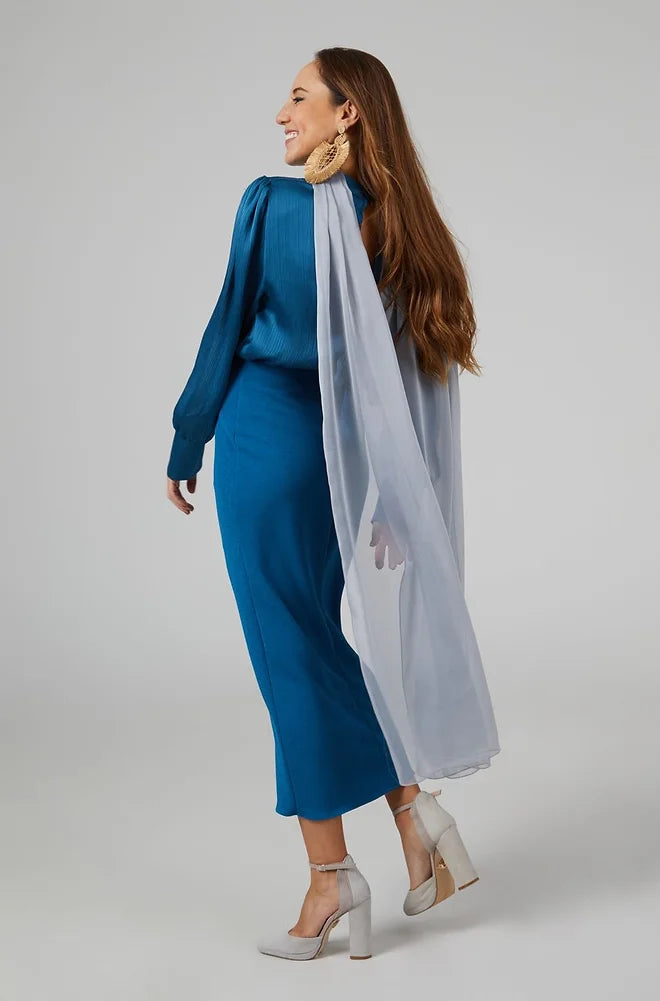 Vestido Diana petróleo