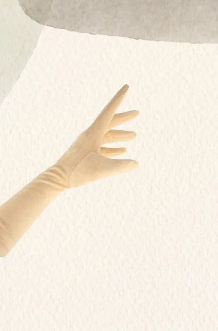 Guantes Antelina beige