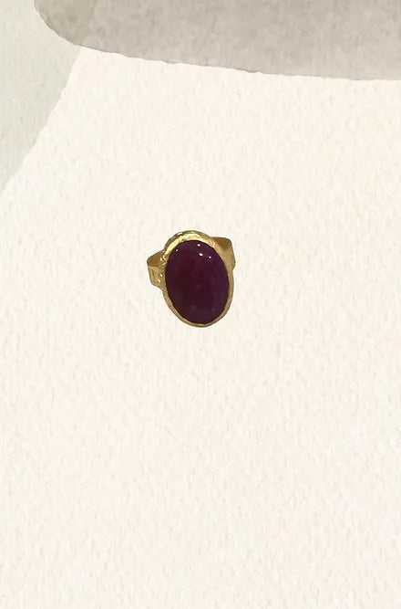 Purple round ring