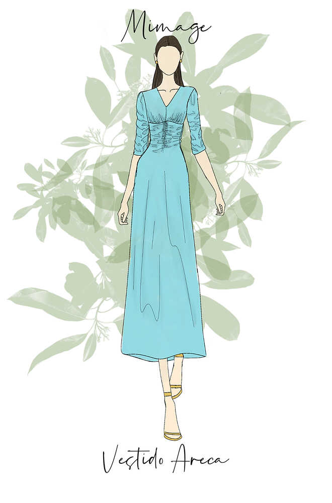 Vestido Areca celeste
