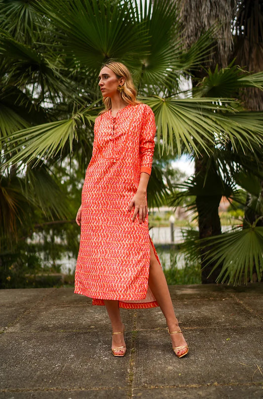 Kaftán Calatea estampado