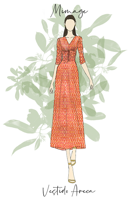 Vestido Areca estampado