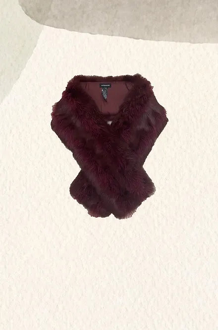 Glam eggplant stole