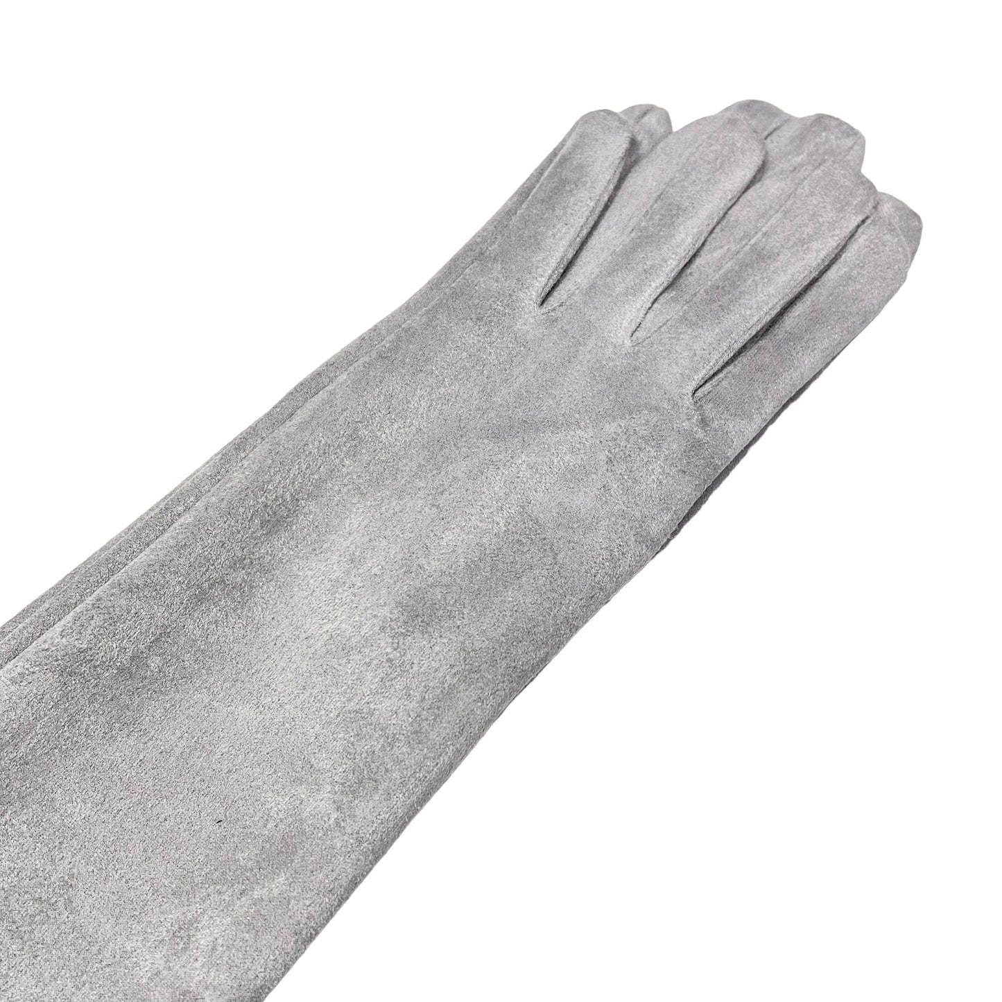 Greyish Suede Gloves