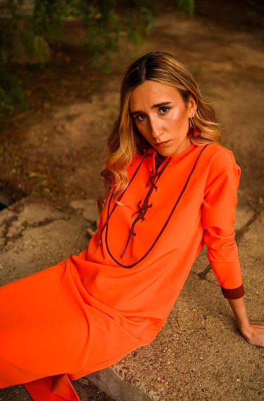 Kaftán Calatea naranja