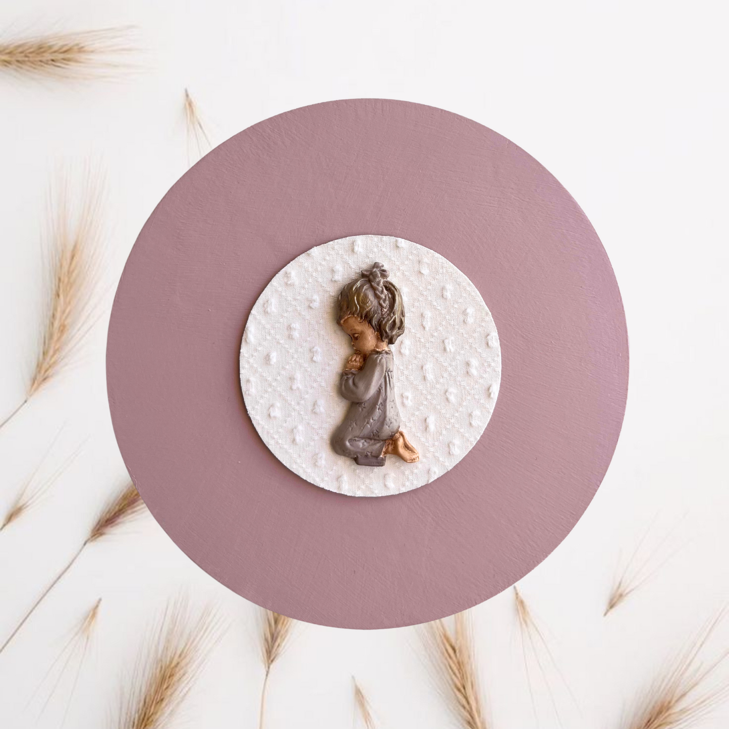 Cuadro niña rezando plumeti nude