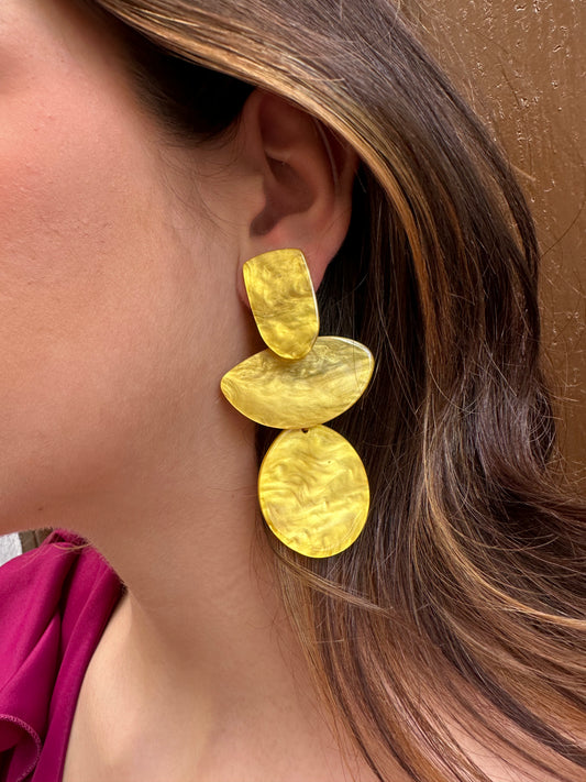 Pendientes Aurora ocre