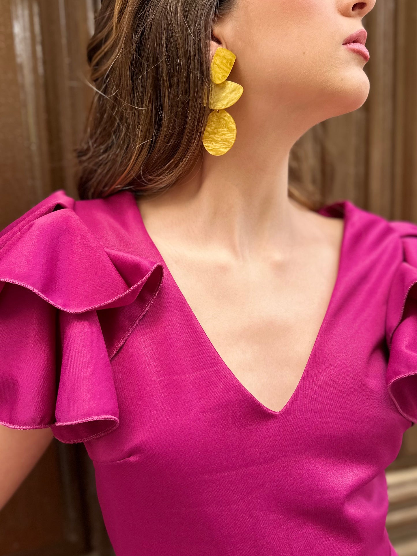 Pendientes Aurora ocre