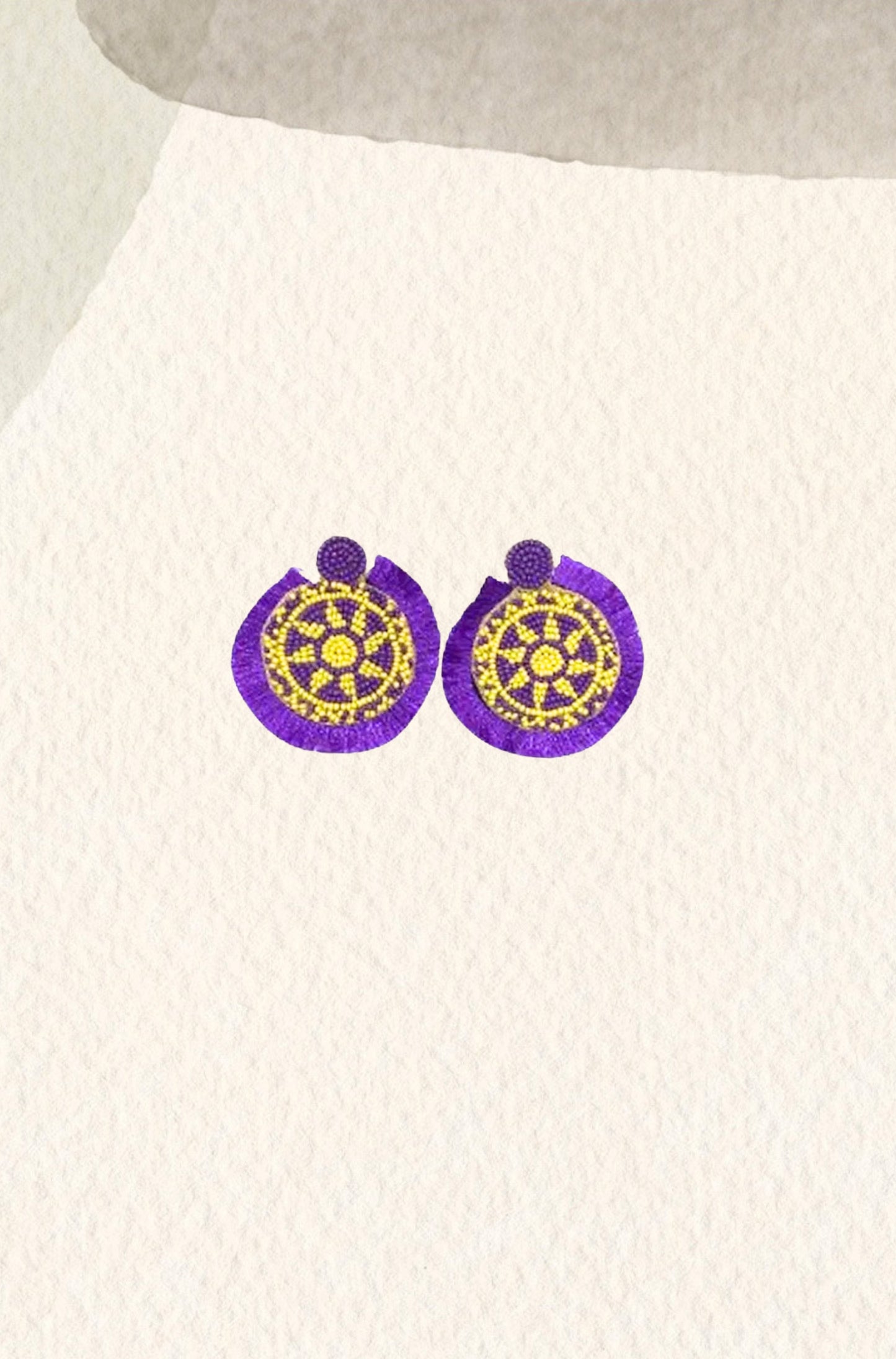 Pendientes Art Morados
