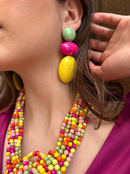 Pendientes Carmela tricolor