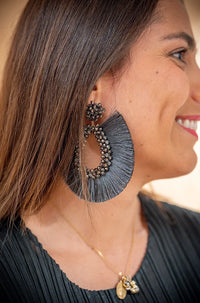 Ingrid grey earrings