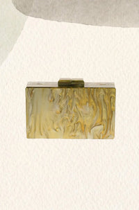 Clutch fiesta nácar oliva