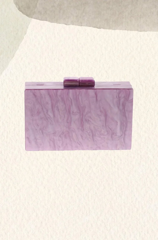 Clutch fiesta nácar violeta