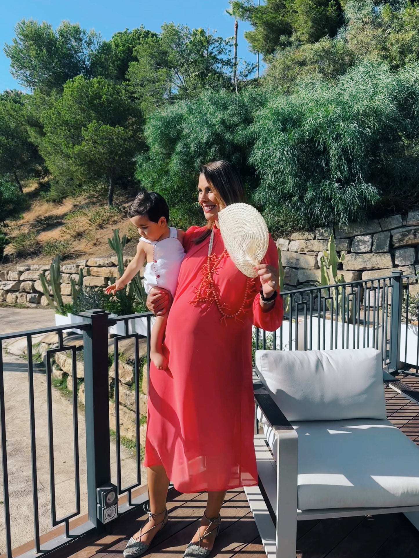 Vestido Aura coral