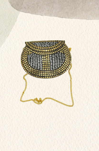 Gold and silver candy box