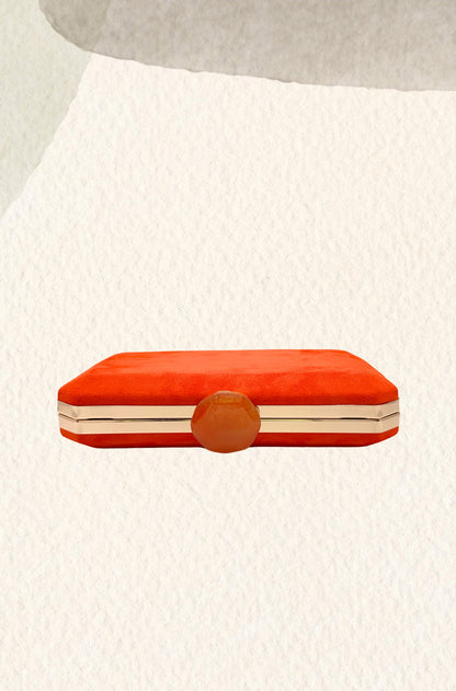 Clutch antelina naranja
