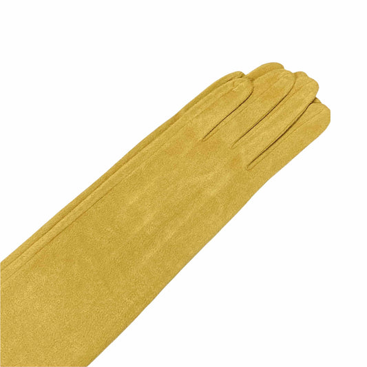 Mustard Suede Gloves
