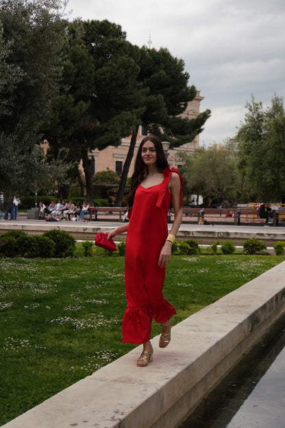 Vestido Bahía rojo