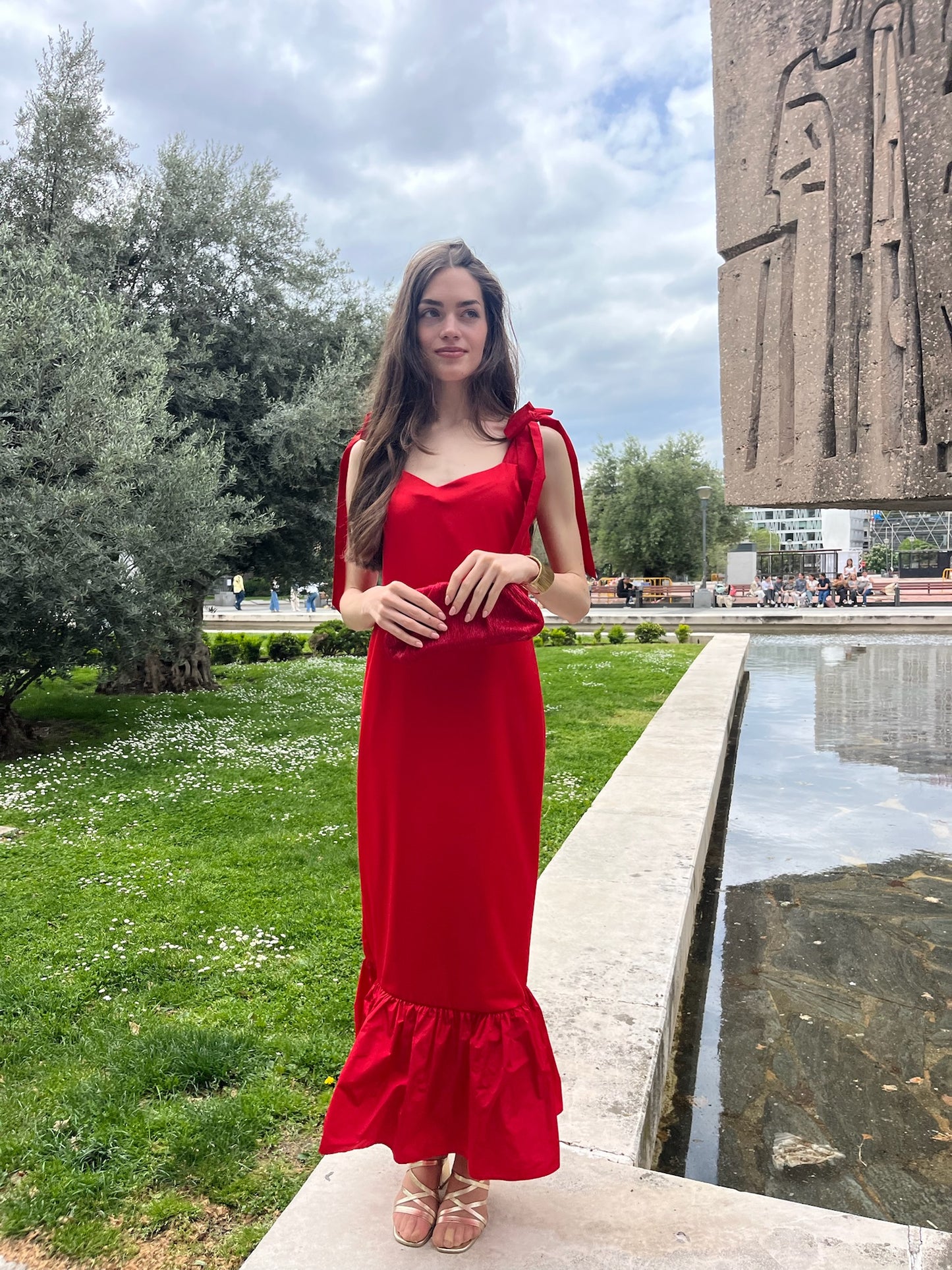 Vestido Bahía rojo