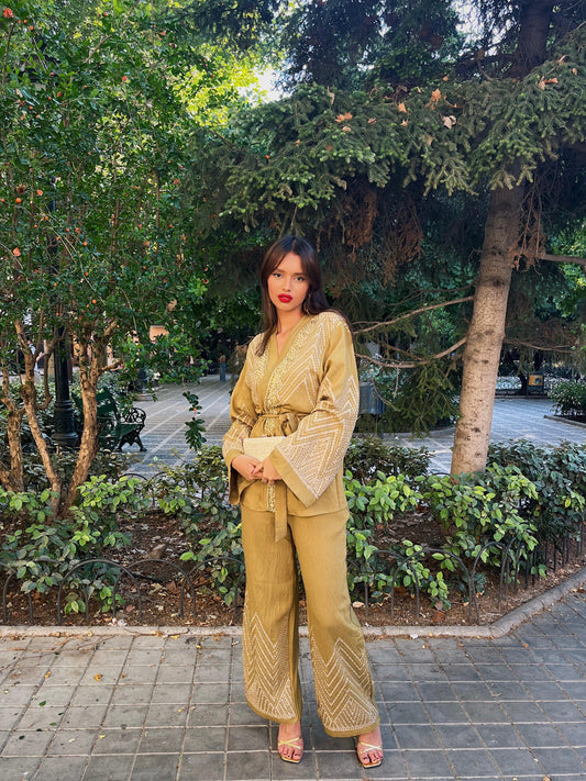 Kimono Orilla Oliva