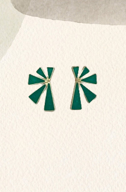 Pendientes Sole Green