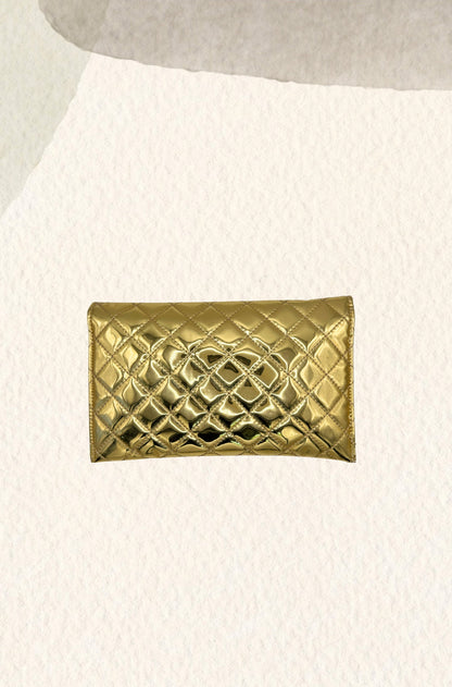 Golden party purse
