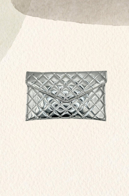 Silver party purse