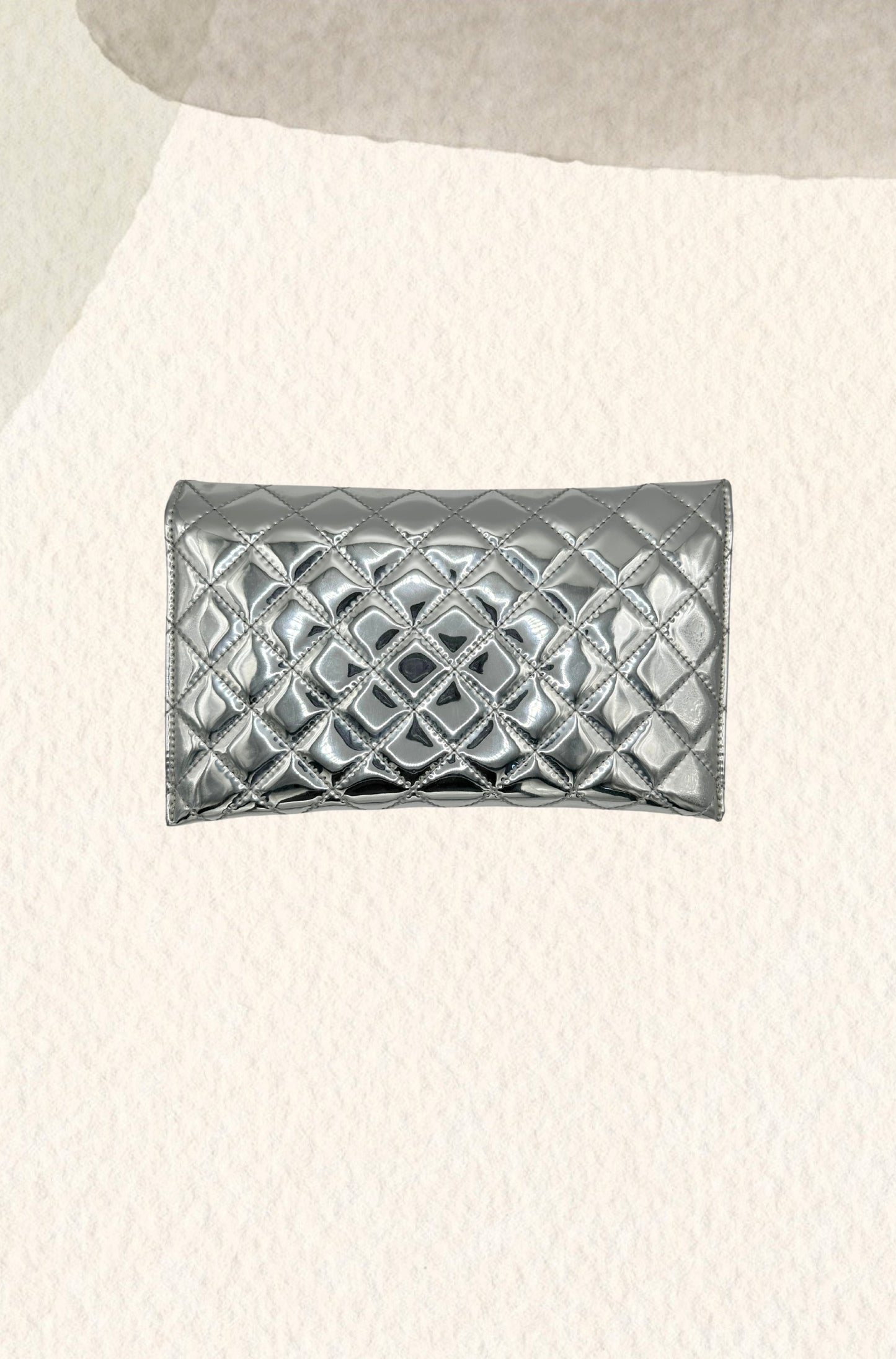 Silver party purse