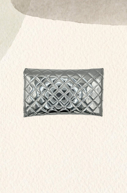 Silver party purse