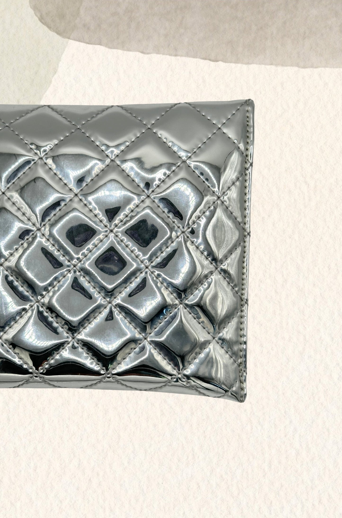 Silver party purse