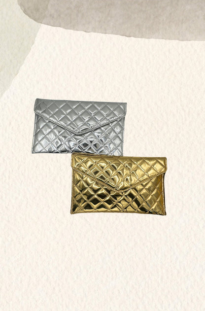 Silver party purse