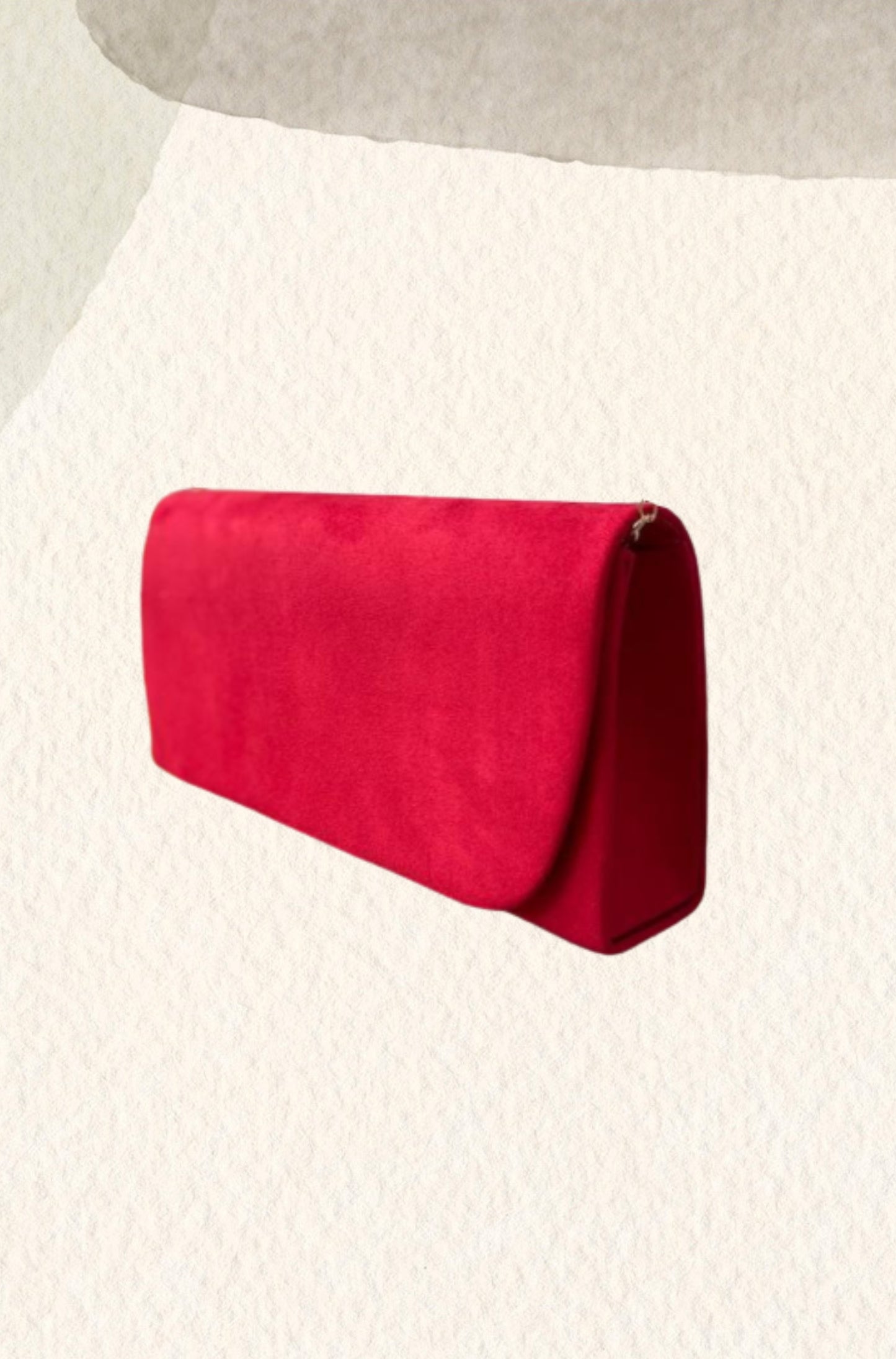 Cartera antelina roja