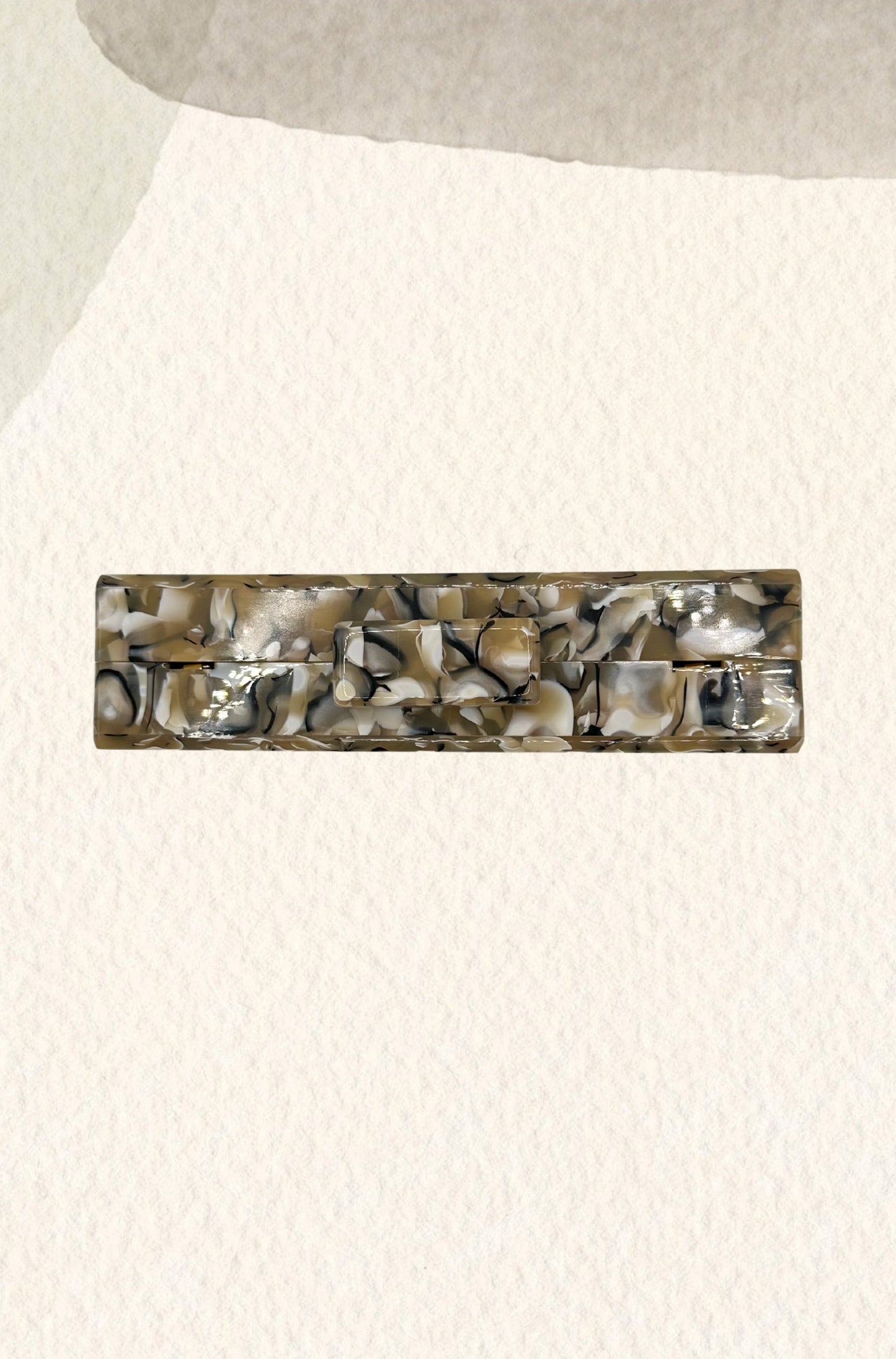 Clutch nácar tonos marrones