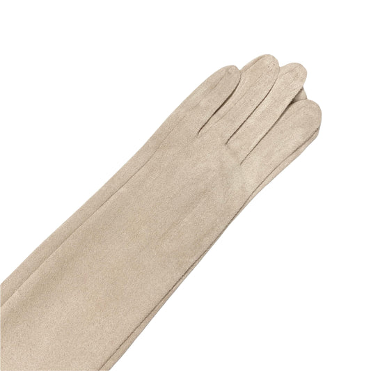 Beige Suede Gloves
