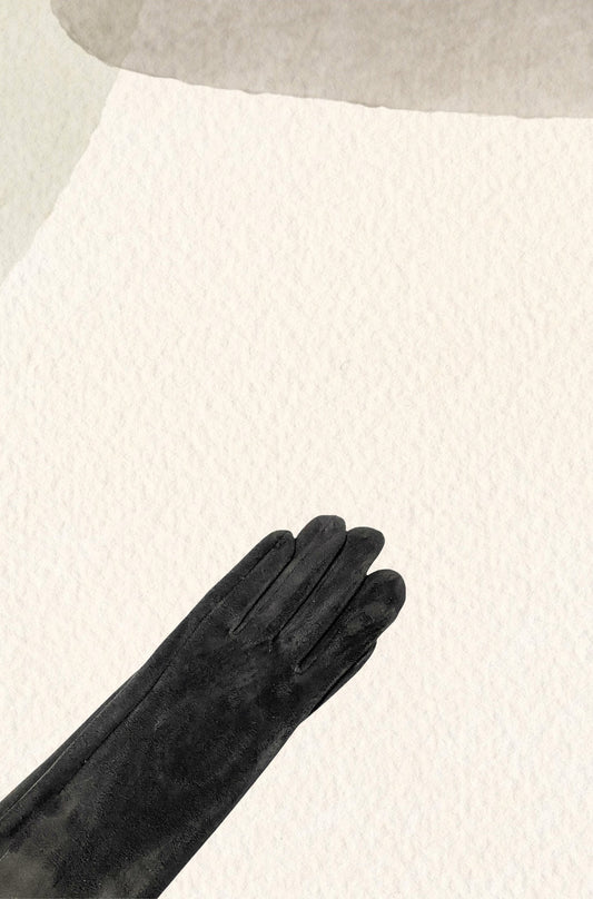 Black Suede Gloves