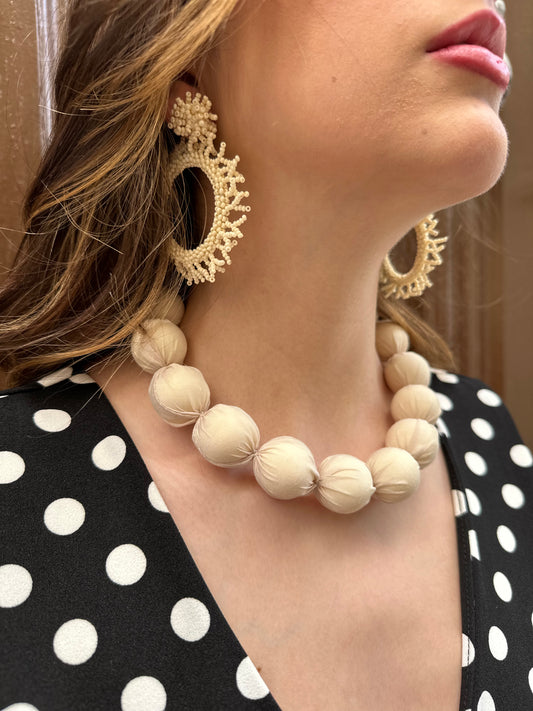 Collar Arena marfil