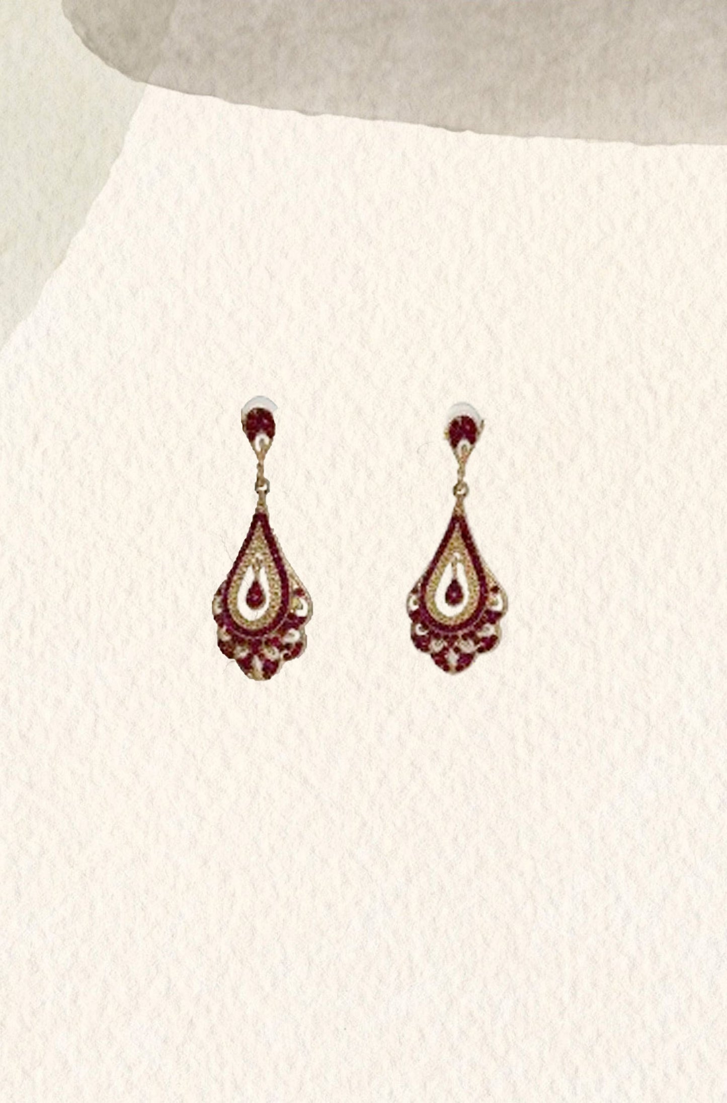 Pendientes Yasmine fucsia